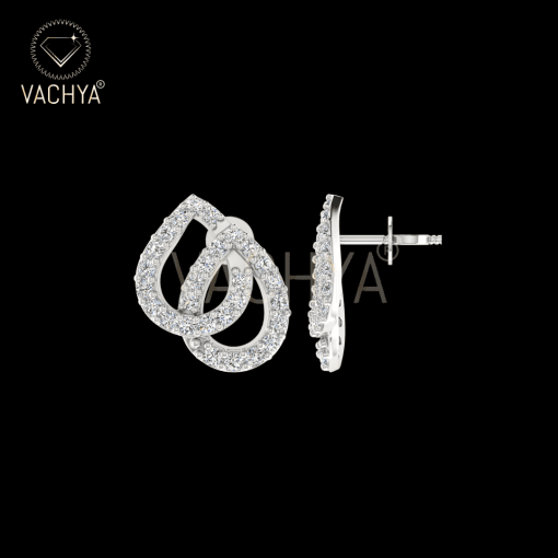 Double Drop Diamond Studs - Image 3