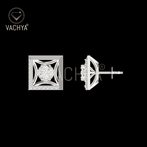 Pave Diamond Studs - Image 3