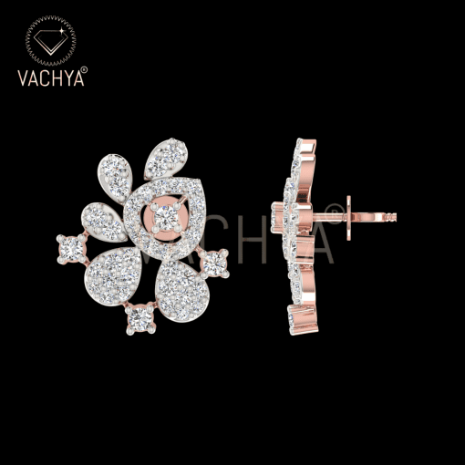 Florets Diamond Studs - Image 3