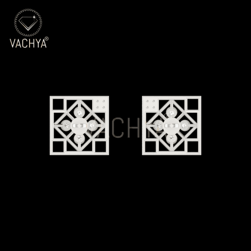 Modern Diamond Studs - Image 3