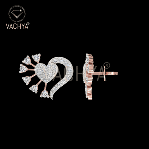 Heartstrings Diamond Studs - Image 3