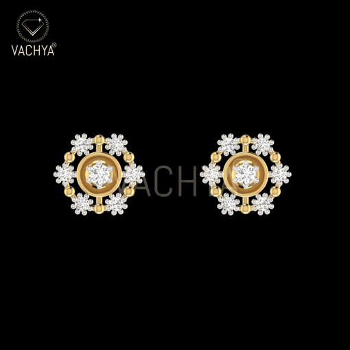 Sunflower Diamond Studs