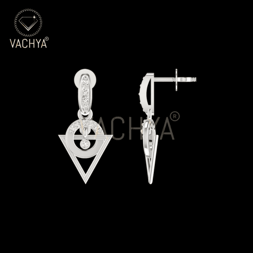 Vintage Diamond Hanging Earrings - Image 3