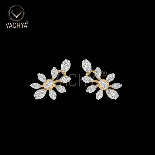 Classic Leaves Diamond Studs