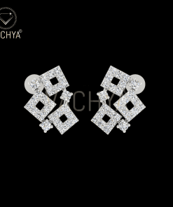 Square Layer Diamond Studs