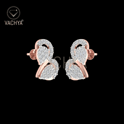 Swan Diamond Studs - Image 4