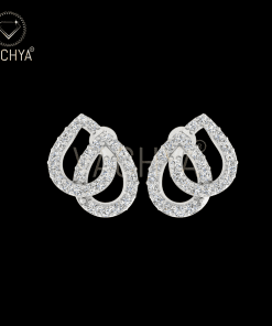Double Drop Diamond Studs