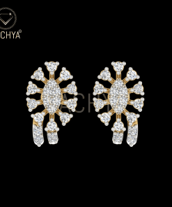 Surrounded Shiny Diamond Studs