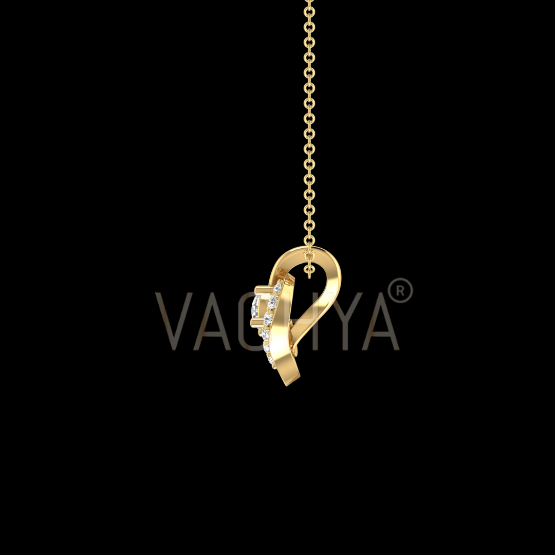 Classic Flow Diamond Pendant - Image 4