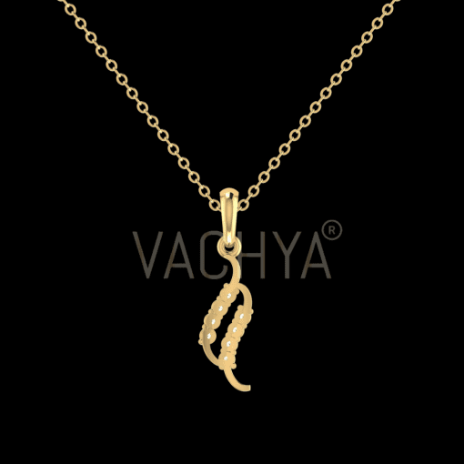 Flowy Diamond Pendant - Image 4