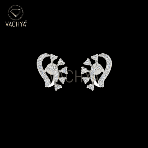 Peacock Diamond Studs