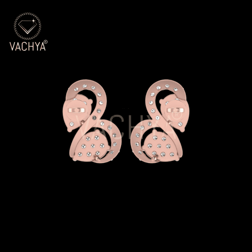 Swan Diamond Studs - Image 5