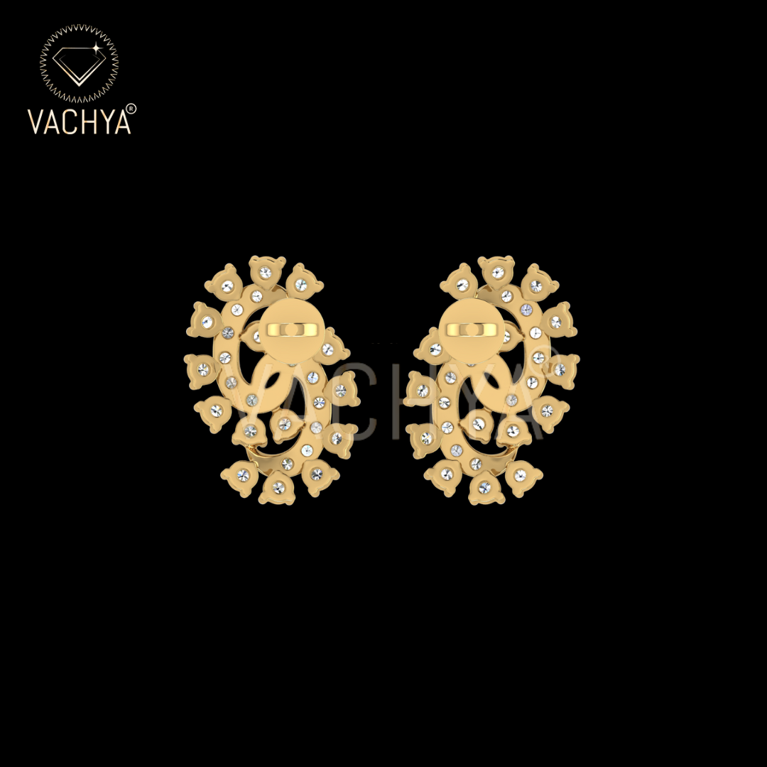 Snale Diamond Studs - Image 4