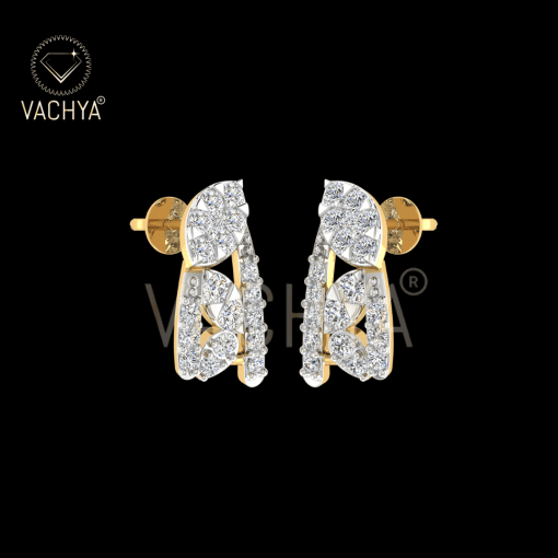 Leaf Let Diamond Studs - Image 4
