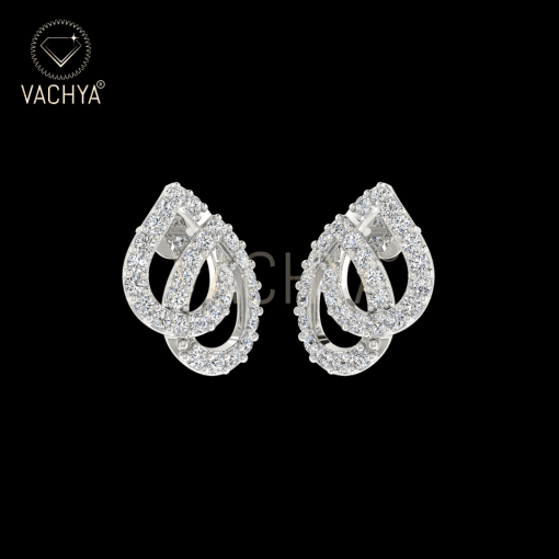 Double Drop Diamond Studs - Image 4