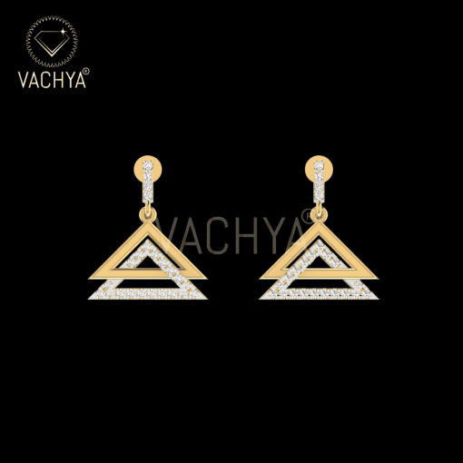 Double Cone Diamond Studs
