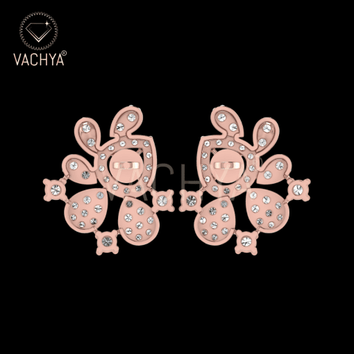 Florets Diamond Studs - Image 5