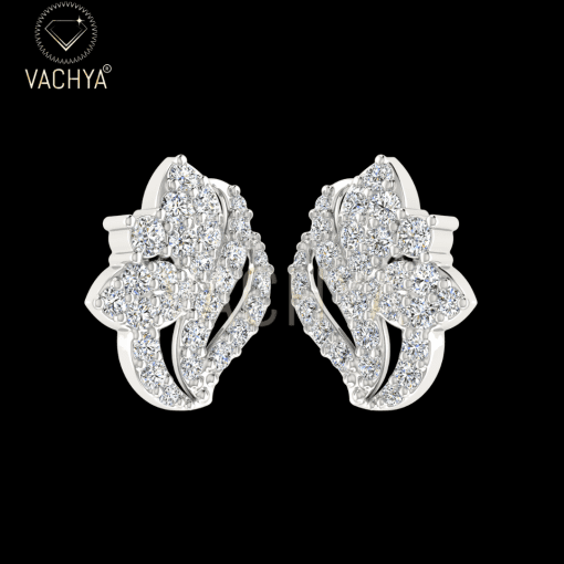 Graceful Diamond Studs - Image 5