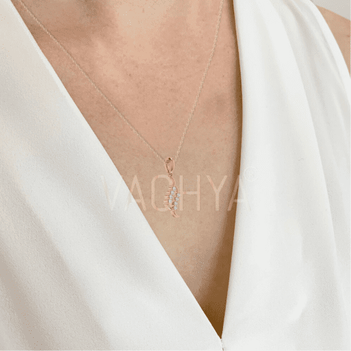 Flowy Diamond Pendant - Image 5