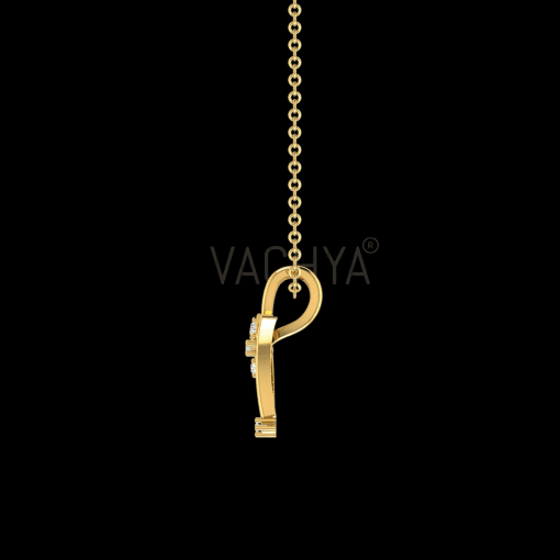 Half Flower Diamond Pendant - Image 5