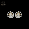 Crested Diamond Studs