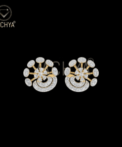 Crested Diamond Studs