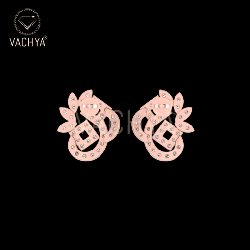 Knot Diamond Studs - Image 5