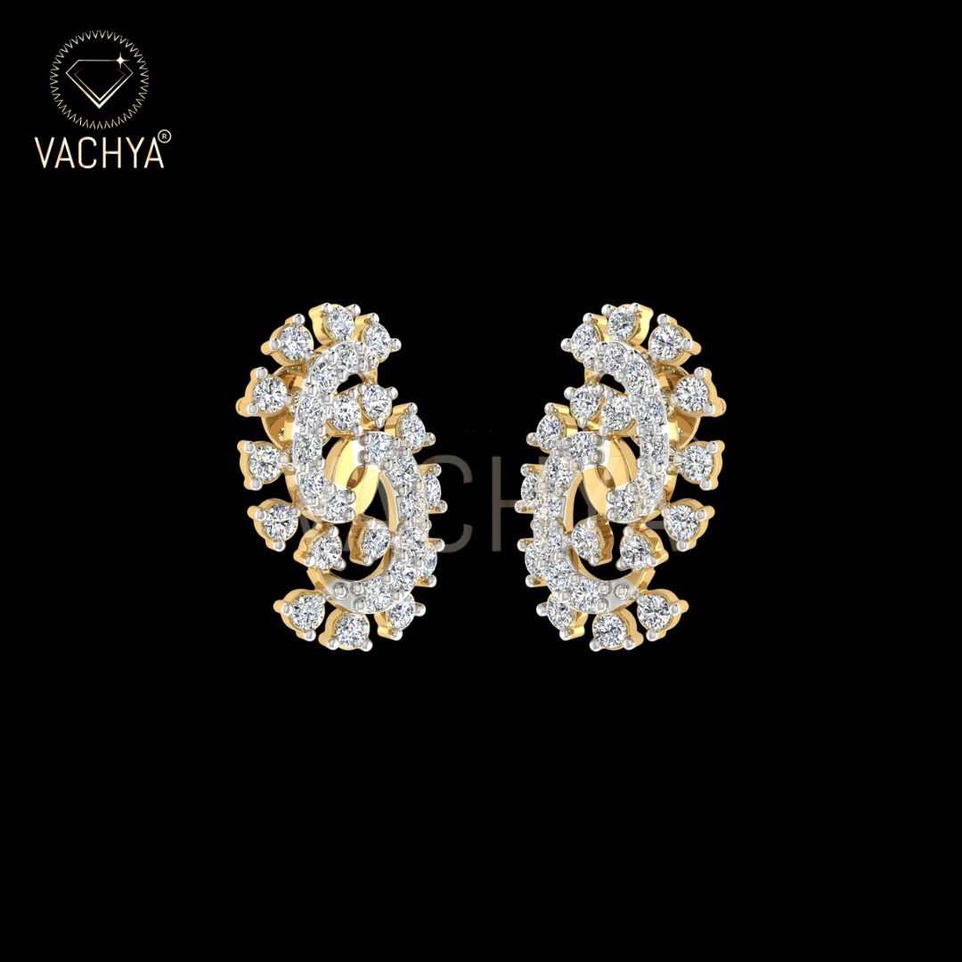 Snale Diamond Studs - Image 5