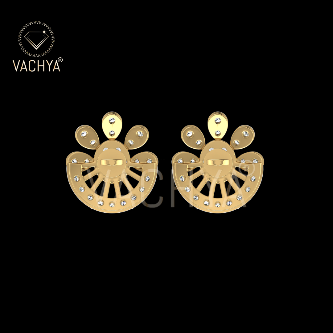 Floret Diamond Studs - Image 5