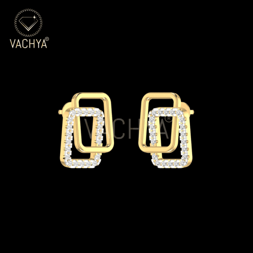 Double Face Diamond Studs - Image 5