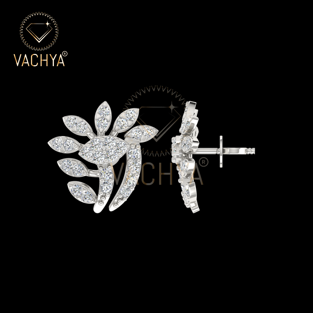 Blossoming Diamond Studs - Image 5