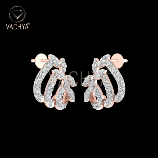 3 Half Curve Diamond Studs - Image 5