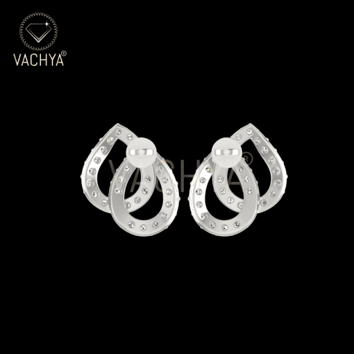 Double Drop Diamond Studs - Image 5