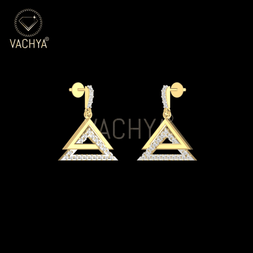 Double Cone Diamond Studs - Image 5