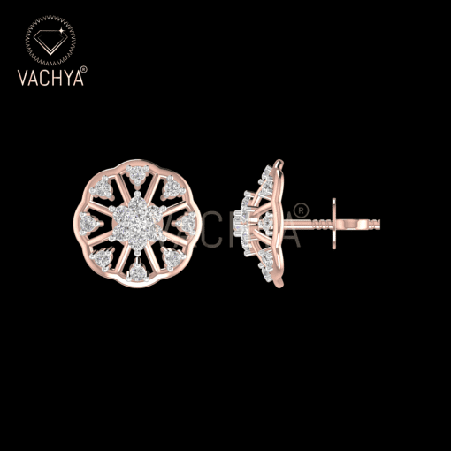 Chakr Diamond Studs - Image 5