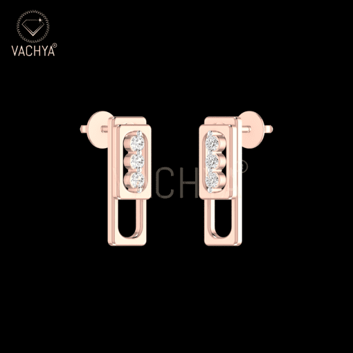 Brick Diamond Studs - Image 3