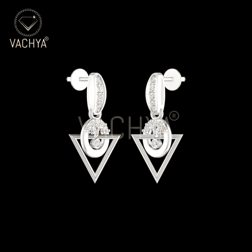 Vintage Diamond Hanging Earrings - Image 6