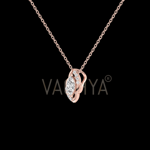 Eye Shape Diamond Pendant - Image 6