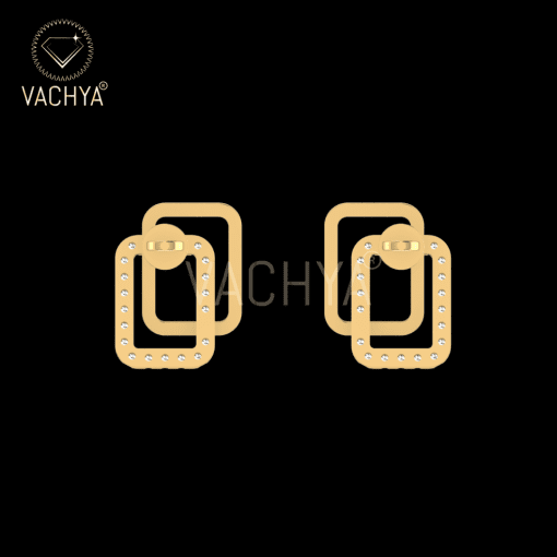 Double Face Diamond Studs - Image 6