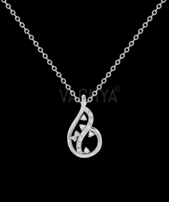 Flower Cluster Diamond Pendant