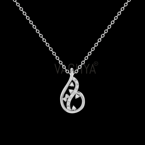 Flower Cluster Diamond Pendant