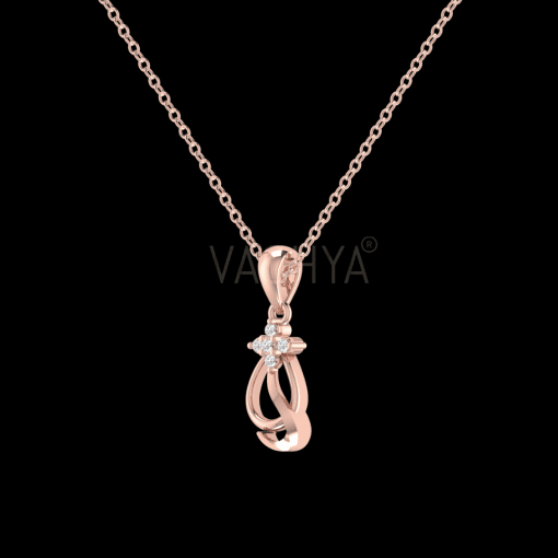Pearl Drop Diamond Pendant - Image 3
