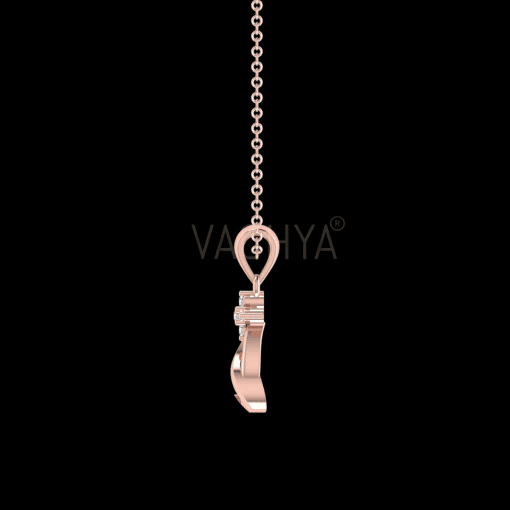 Pearl Drop Diamond Pendant - Image 4