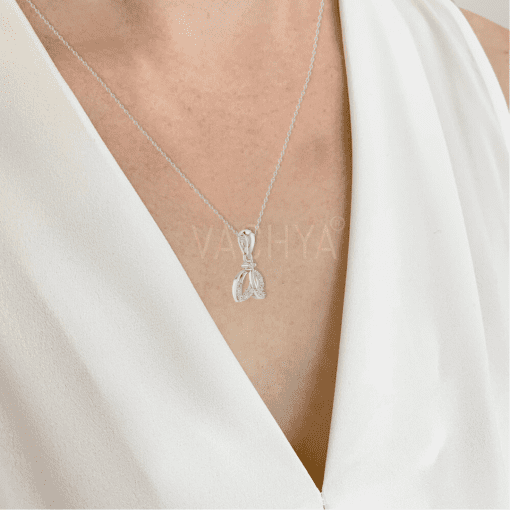 Edgy Twin Diamond Pendant - Image 4