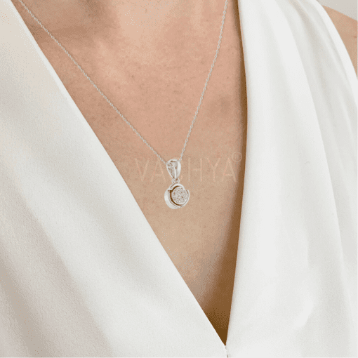 Swirling Diamond Pendant - Image 6
