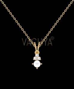 Selenite Diamond Pendant