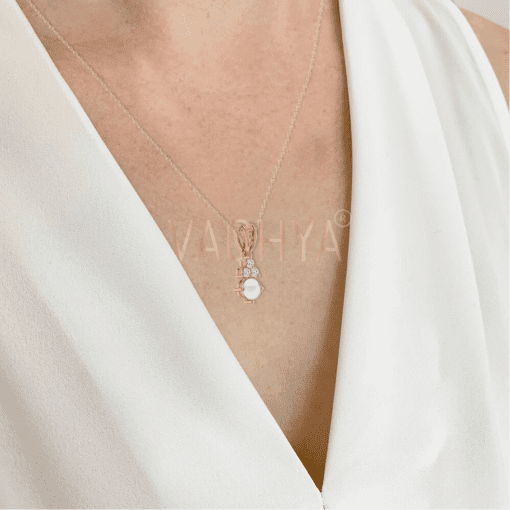 Selenite Diamond Pendant - Image 5
