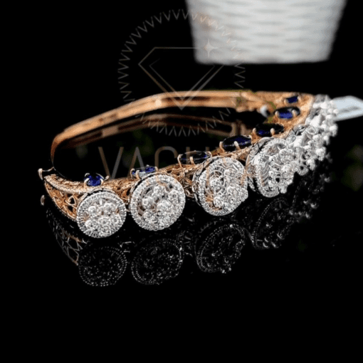 Unique Emerald Diamond Bracelet - Image 5