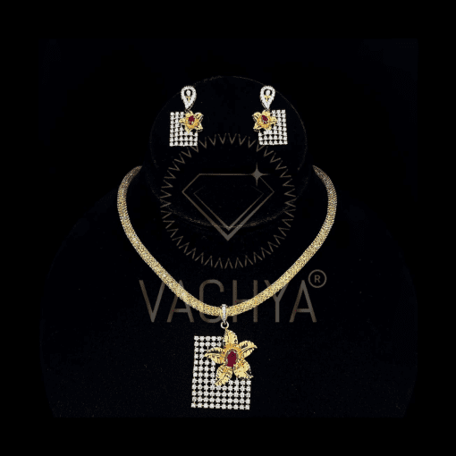 Kamini Diamond Pendant Set