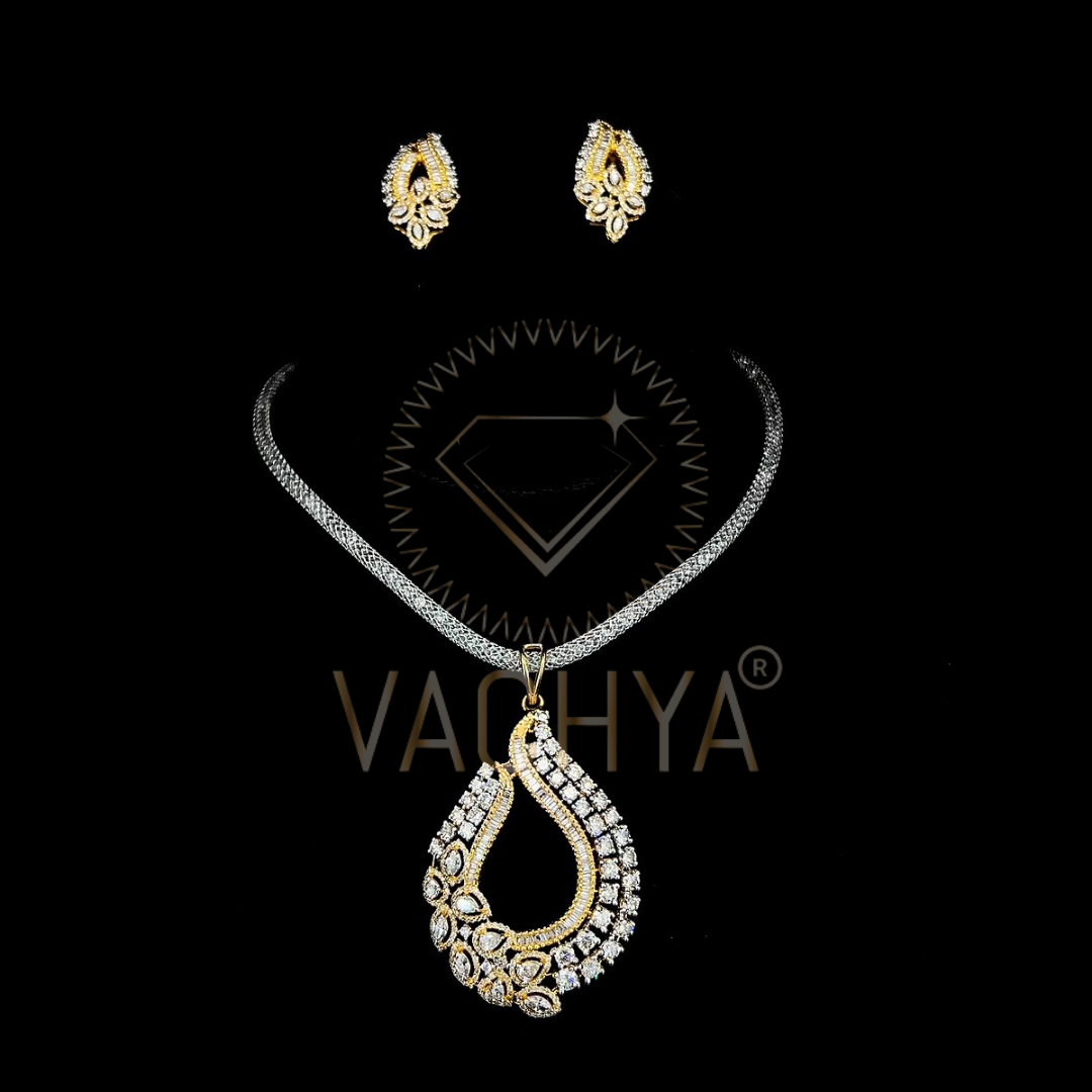 Abrielle Diamond Pendant Set